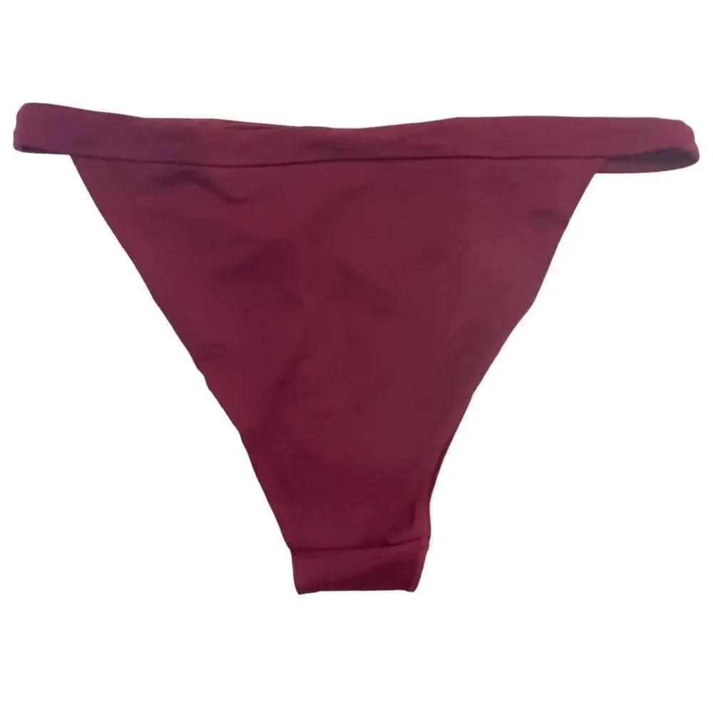 Andie Plum Purple Caicos Wide Band Cheeky Bikini Bottom Sz XL NWT
